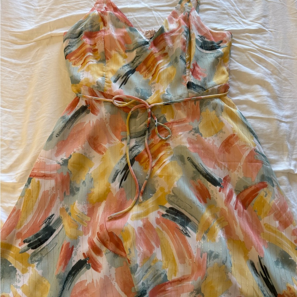 Lulus Multicolor Sleeveless Dress